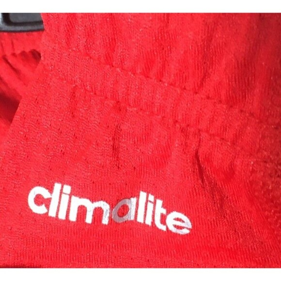 Adidas Shorts Men's Size 3XL Red Black Climalite Essential Basketball Sports NEW - Picture 4 of 7